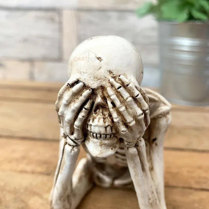 Realistic Human Skeleton Model - 85cm Halloween Decoration for Scary Party, Haunted House, Goth Home, Graduation Decor, Medical