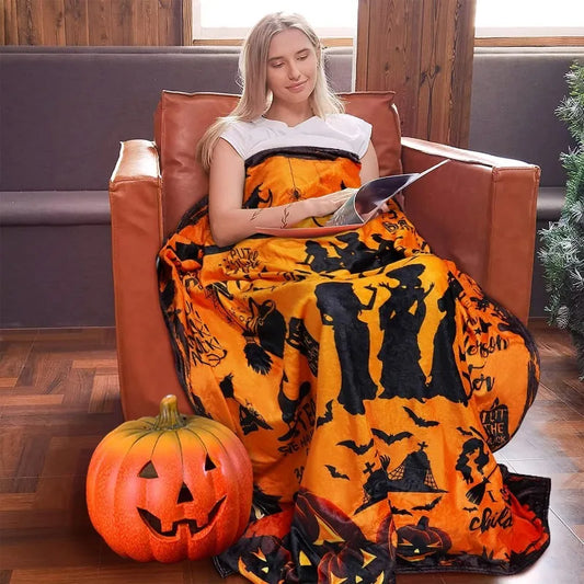 Cozy Witches' Delight Blanket Soft Warm and Multi-Purpose for All Seasons Perfect Gift for Any Occasion Office Nap Blankets