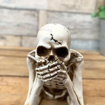 Realistic Human Skeleton Model - 85cm Halloween Decoration for Scary Party, Haunted House, Goth Home, Graduation Decor, Medical
